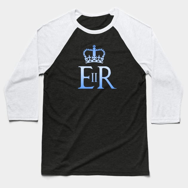 Queen Elizabeth II Royal Cypher Baseball T-Shirt by Scar